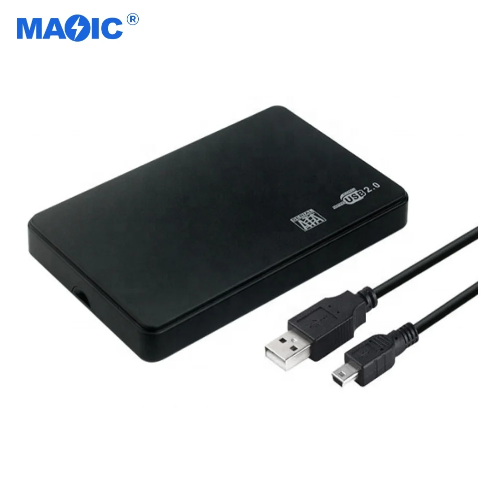 

Promotion 2.5" SATA Serial Hard Disk Enclosure Supports 2TB HDD Screw-Free Installation USB2.0 External Mobile Hard Drive Case