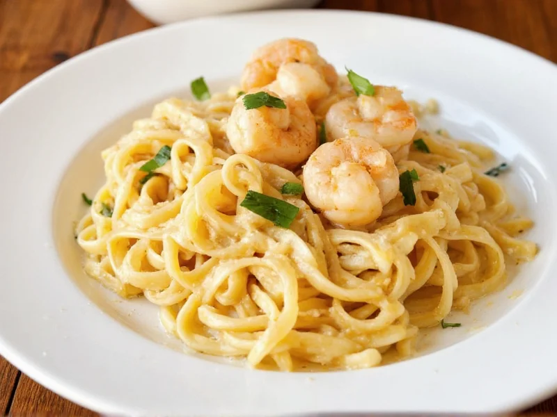 homemade shrimp alfredo