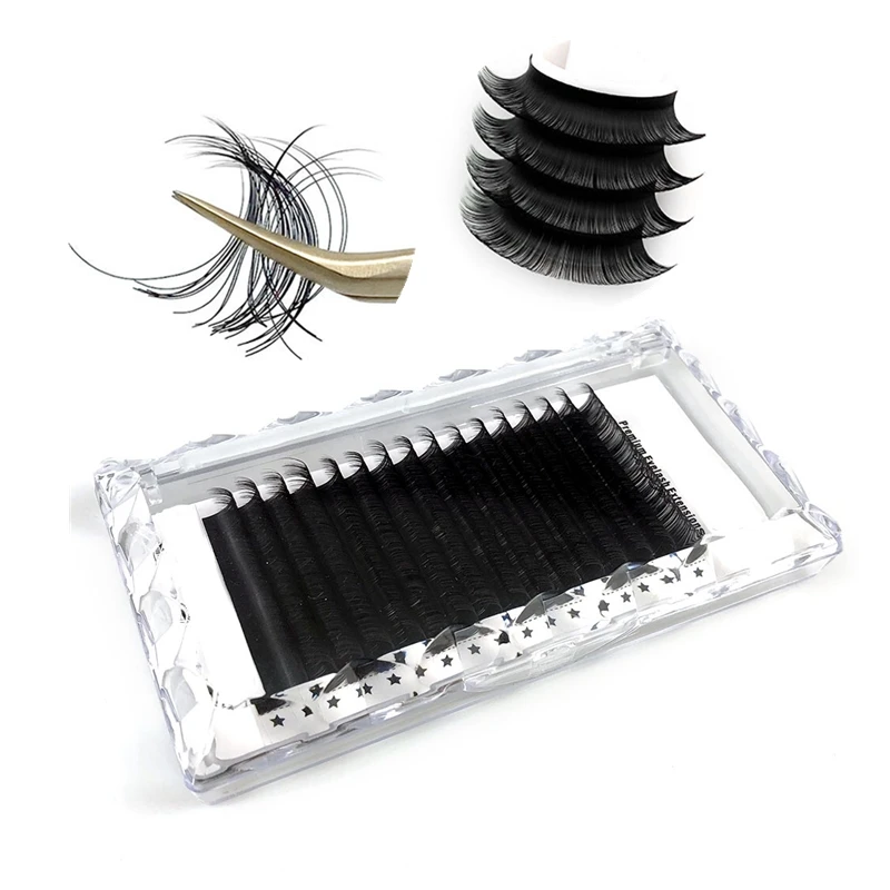 

Wholesale Lash Extension Vendors Bulk Private Label Custom Package Classic Eyelashes Extensions, Matte black/glossy black,double tone,colorful