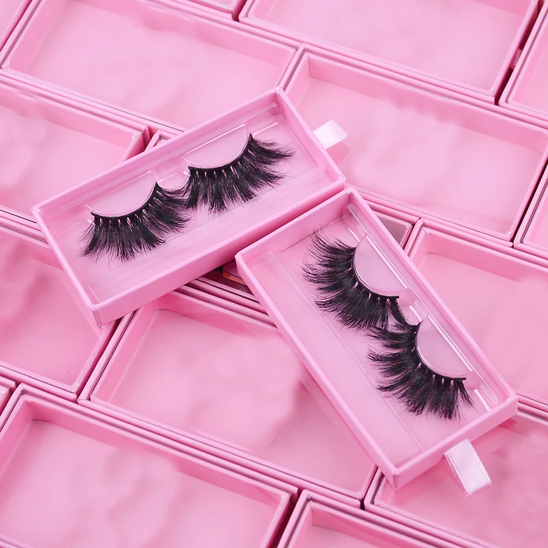 

Custom 12mm 18mm thick faux mink eyelashes private label 100% mink eyelashes