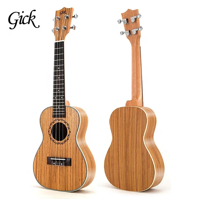 

23 Inch Full Zebra Wood Ukulele, Color as shown