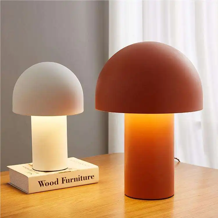 Living Room Bedroom Bedside Study Office Desk Lighting Home Decor Nordic Simple Mushroom Table Lamp