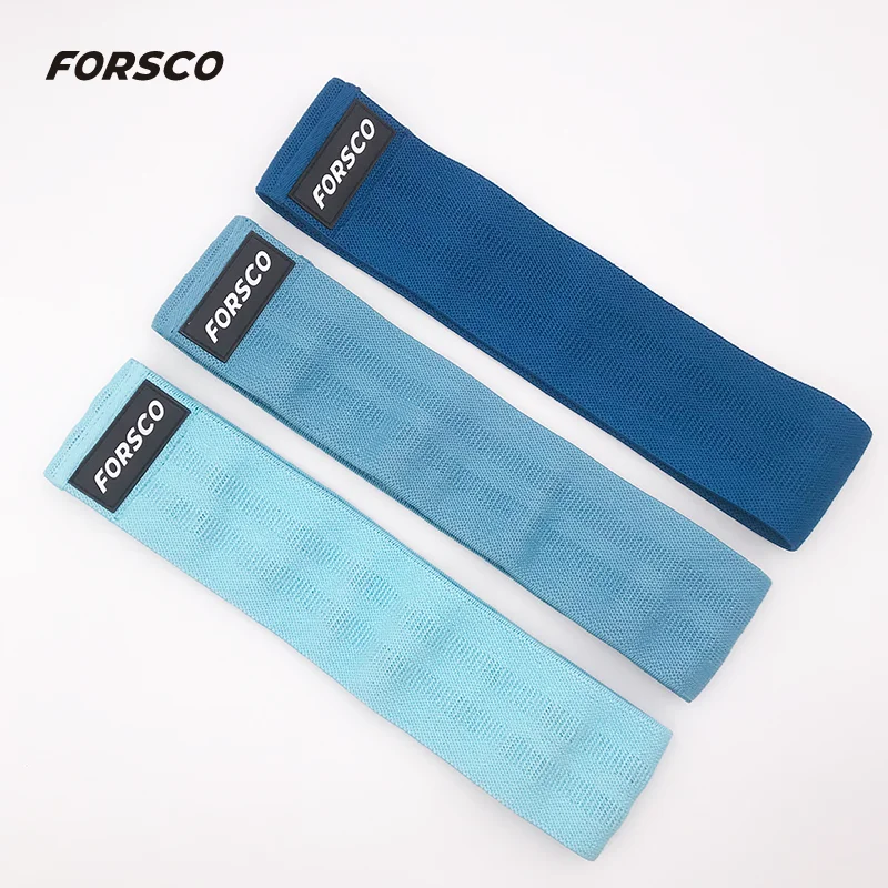 

Same Size Different Resistance Hip Band Fabric Resistance Bands for Legs and Butt, Any customized color