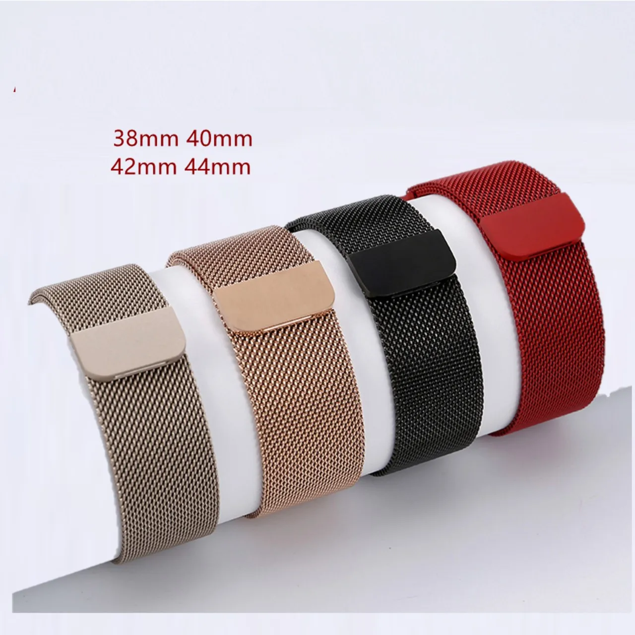 

2021 High Grade Fashion Strong Magnetic Milan Mesh Stainless Steel Bracelet 38 40 42 44 MM Metal Watchband