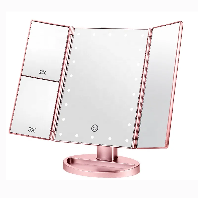 

Wholesale Make up Mirror Custom LED Makeup Mirror with LED Light 4 buyers