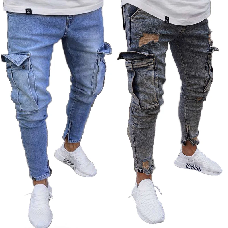 

Wholesale fashion streetwear mens skinny jeans colombiano trouser