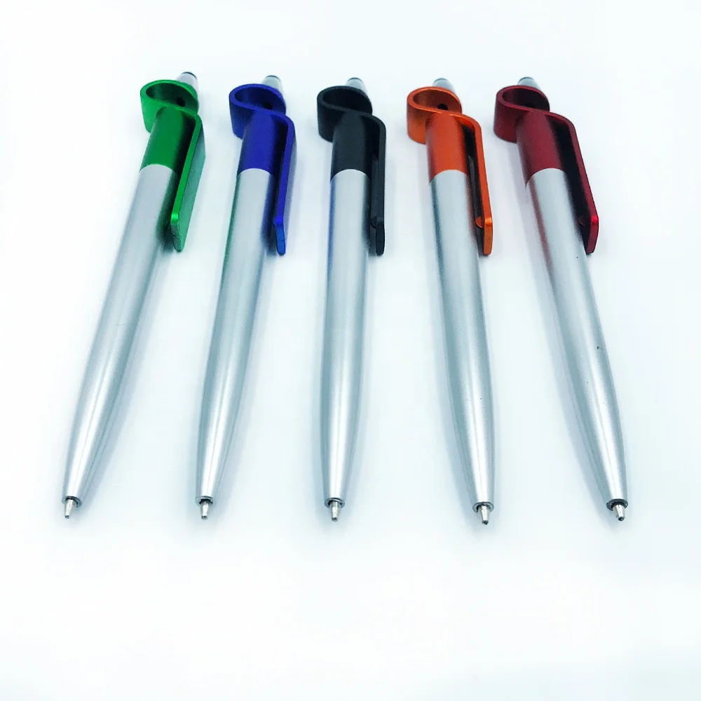 
China pen 3 In 1 Promotional Stylus Touch Pen with Phone Stand Holder Plastic Ball Pen 