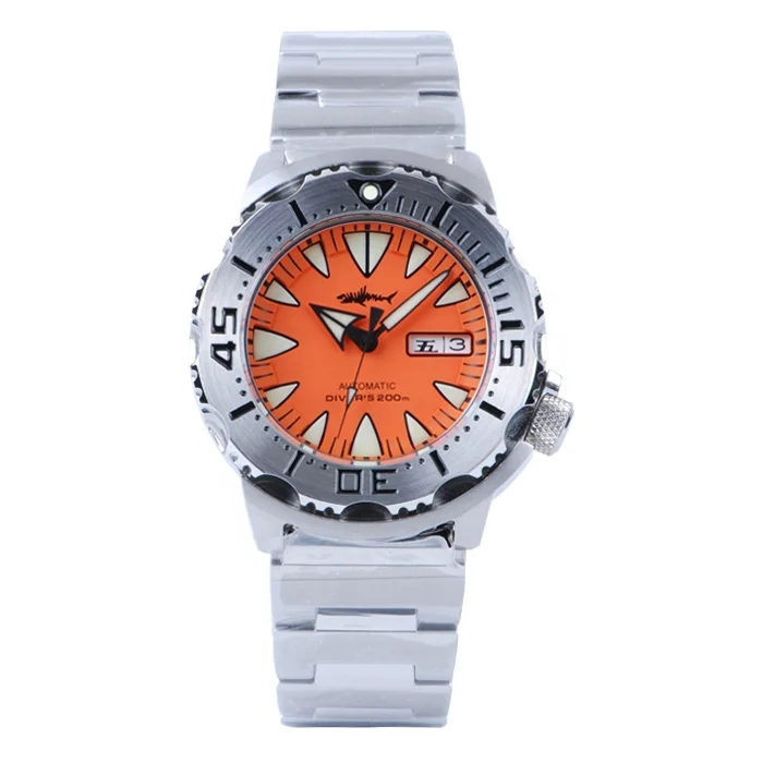 

Factory price!Free fedex ship HEIMDALLR monster sapphire 20atm automatic stainless steel sport diver dive watch man for sale