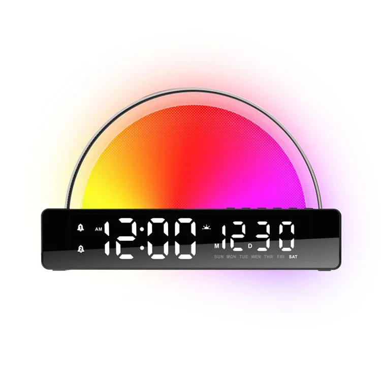 

Wireless Charger Night Lamp Clock Mini Portable Wake Up Light Digital Alarm Clock