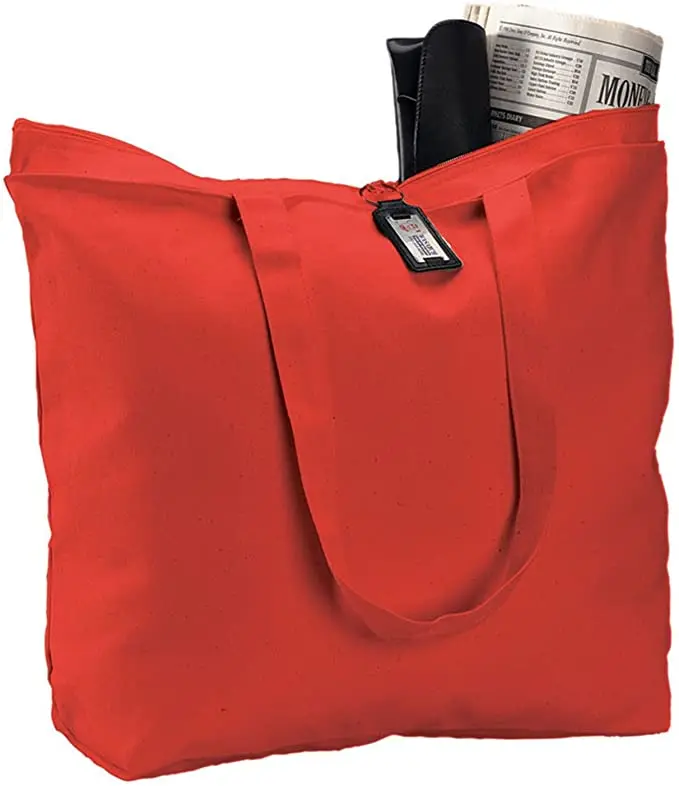 

Reusable Heavy Canvas Extra Large Tote Bags for Beach, Grocery Shopping