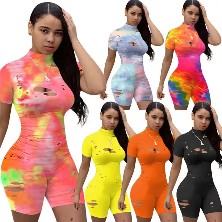 

hot summer ladies one piece short jumpsuit bodycon women rompers 2021, Picture shown