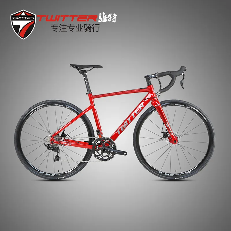 

Hot Sale Wholesale TWITTER SMILE-Disc brake Aluminum Alloy Frame R2000-16S/RS-22S/R7000-22S 700C Adult Racing Road Bike