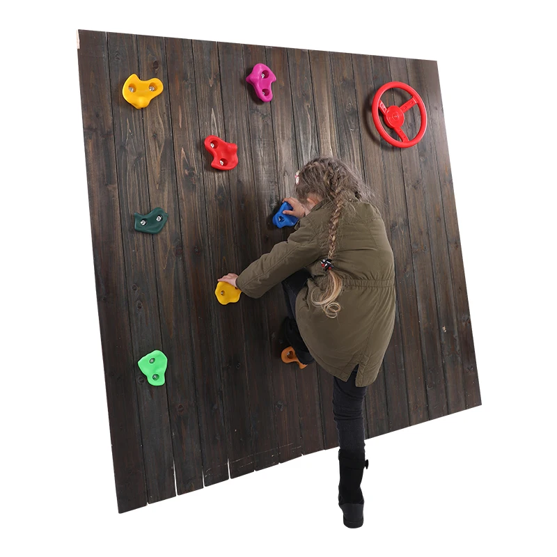 

Rock Climbing Stones Climbing Wall Holds for backyard and playground, Red/yellow/blue/dark green/purple