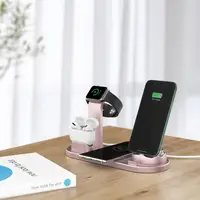 

Hot 4 in 1 Wireless Charging Dock for Apple Watch 5 and for Airpods Charging Station Fast Wireless Charging Stand for iPhone 11