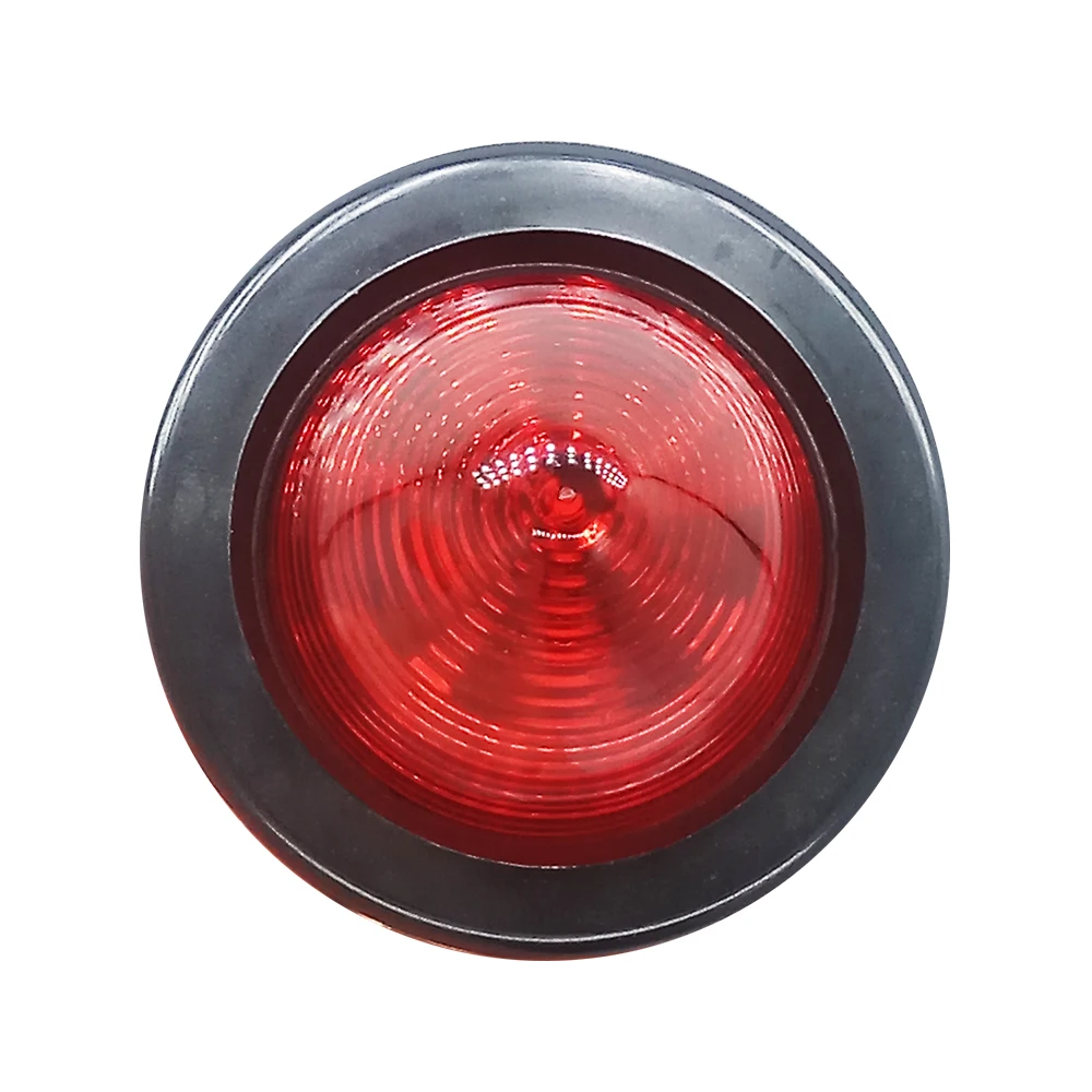 Popular car lighting parts 2inch 12V Red diodes LED police strobe marker lights for trucks