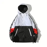 

ODM Wholesale Man Patchwork Color Pullover Windbreaker Streetwear