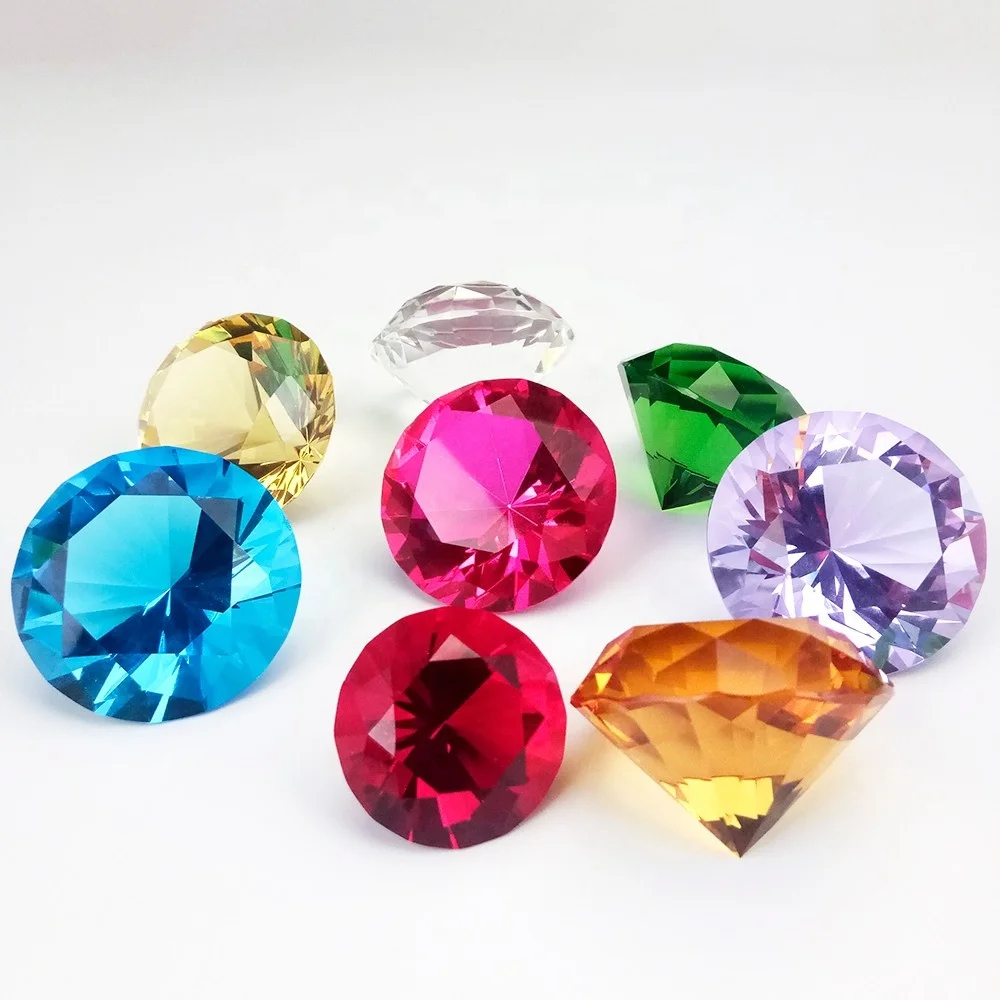 

Wholesale Glass Diamond Paperweight Clear Decorative K9 Crystal Diamonds For Home Decoration And Souvenir