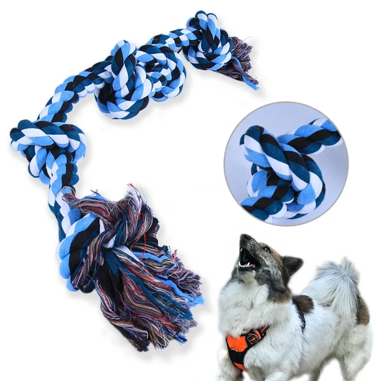

Braided Tough Pink Cotton Ball 10pcs Set Knotted Extra Large Heavy Duty Pet Plush Dog Rope Toys For Aggressive Chewers, Customized color