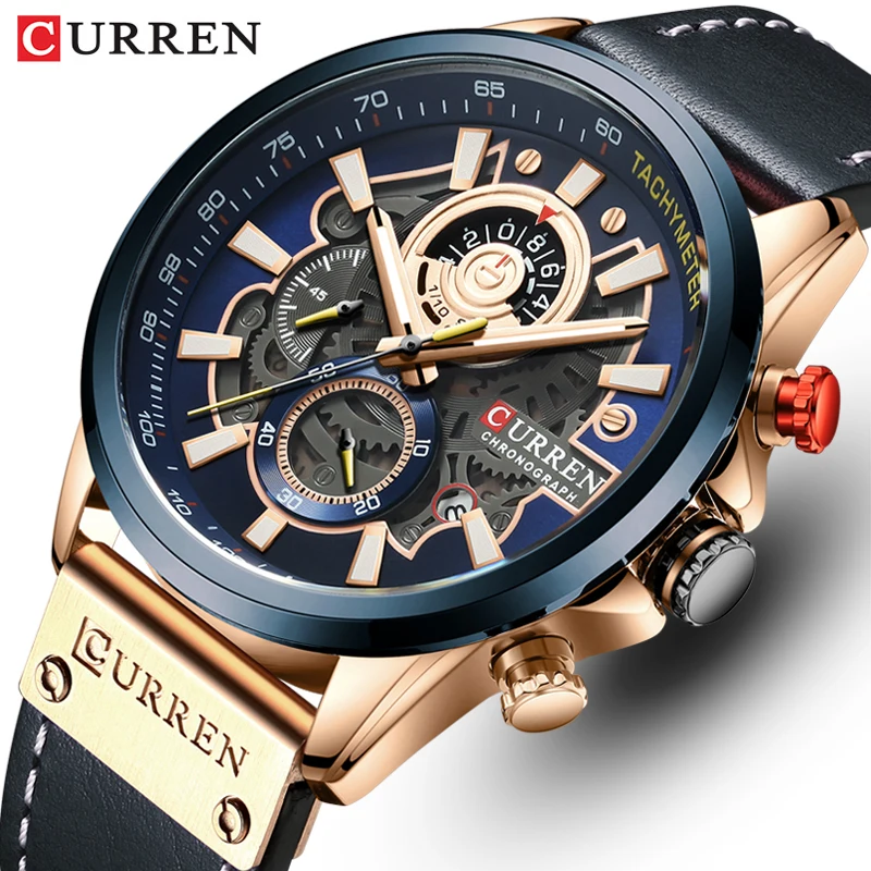 

Curren 8380 Quartz Watches Men Chronograph Sports Watch Male Clock Watches Luxury Brand Watch Stainless Steel Hot Sale Reloj