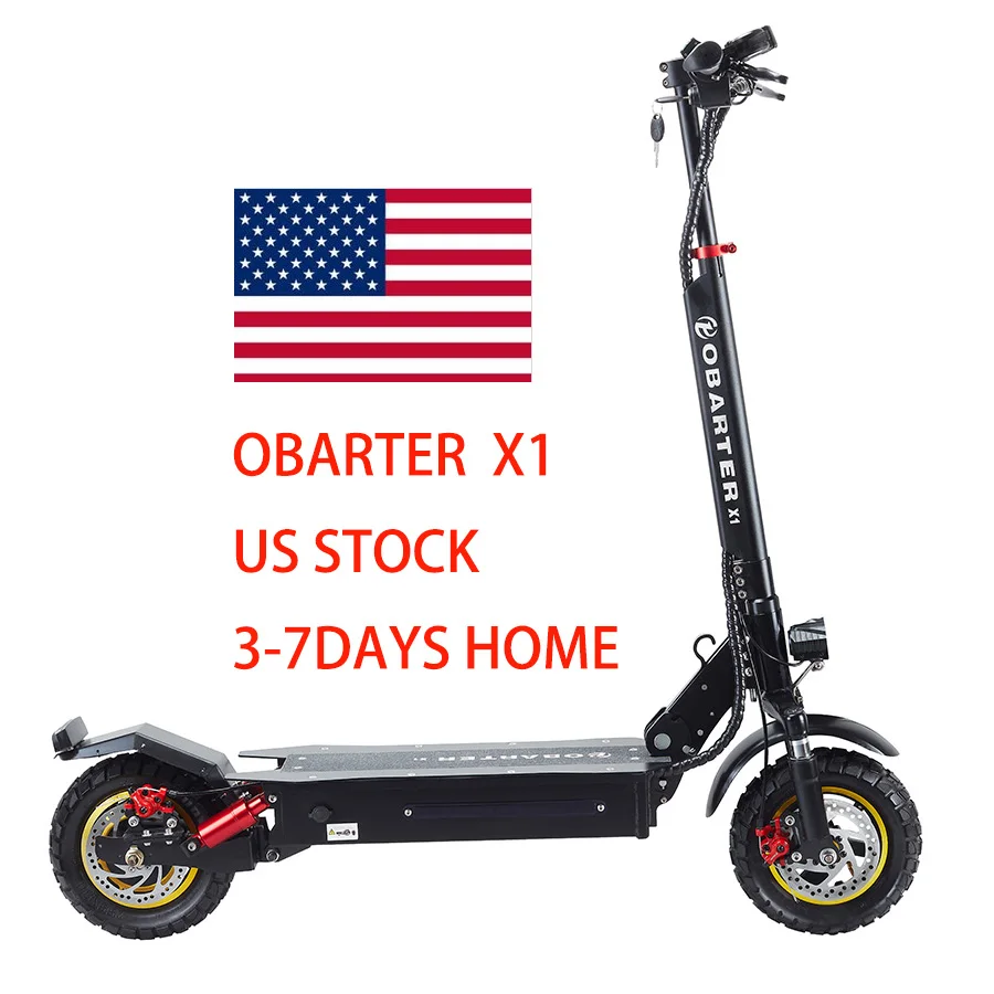 

US STOCK OBARTER X1 Offroad electric scooter 1000W 48V Adults E-Scooter Fast long range electric scooter adult