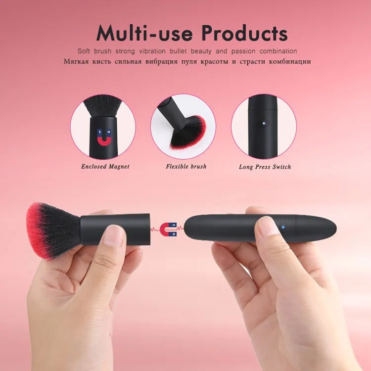 Rechargeable Creative Vibradores Sexuales Secret Sexual Vibrating Brushes Soft Fashionable