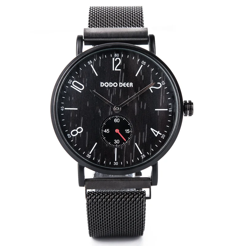 

DODO DEER Fashion Design Business Men Wrist Watches Minimalist Stainless Steel Mesh Watch with custom logo