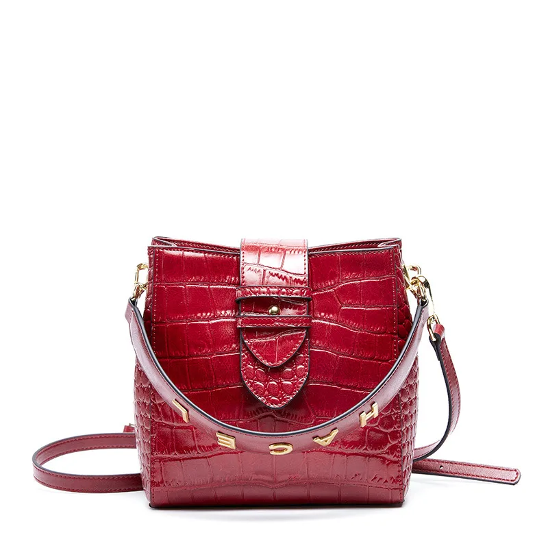 

TS4009 New arrival china products crocodile embossed handbags designer handbag Genuine Leather Shoulder bags Women Handbags 2020