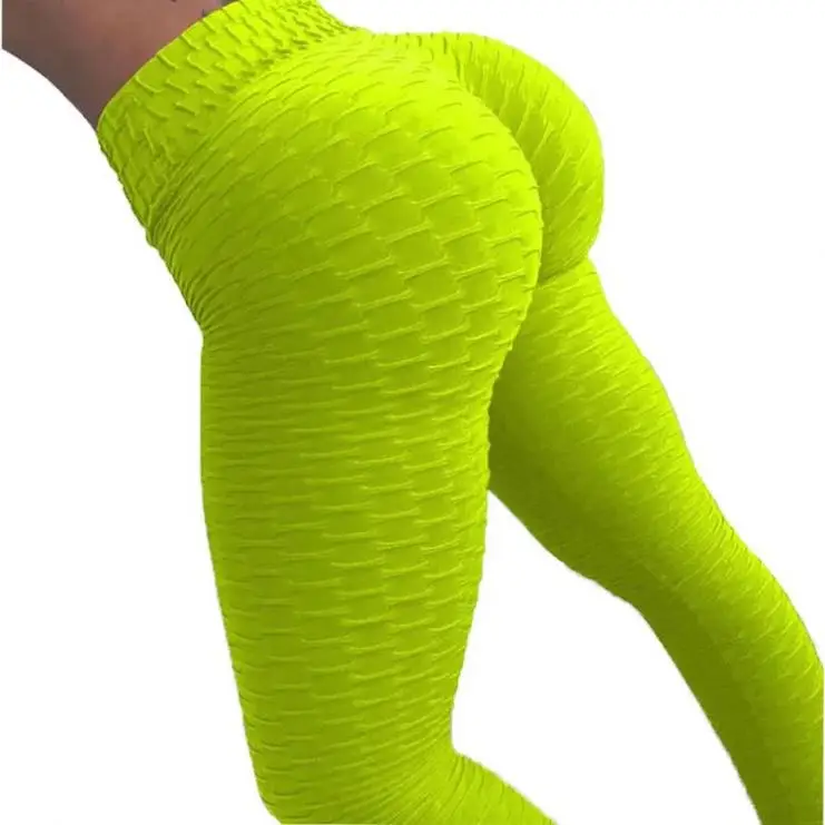 

Elastic high waist workout gym pants womens butt lift yoga leggings, 12colors