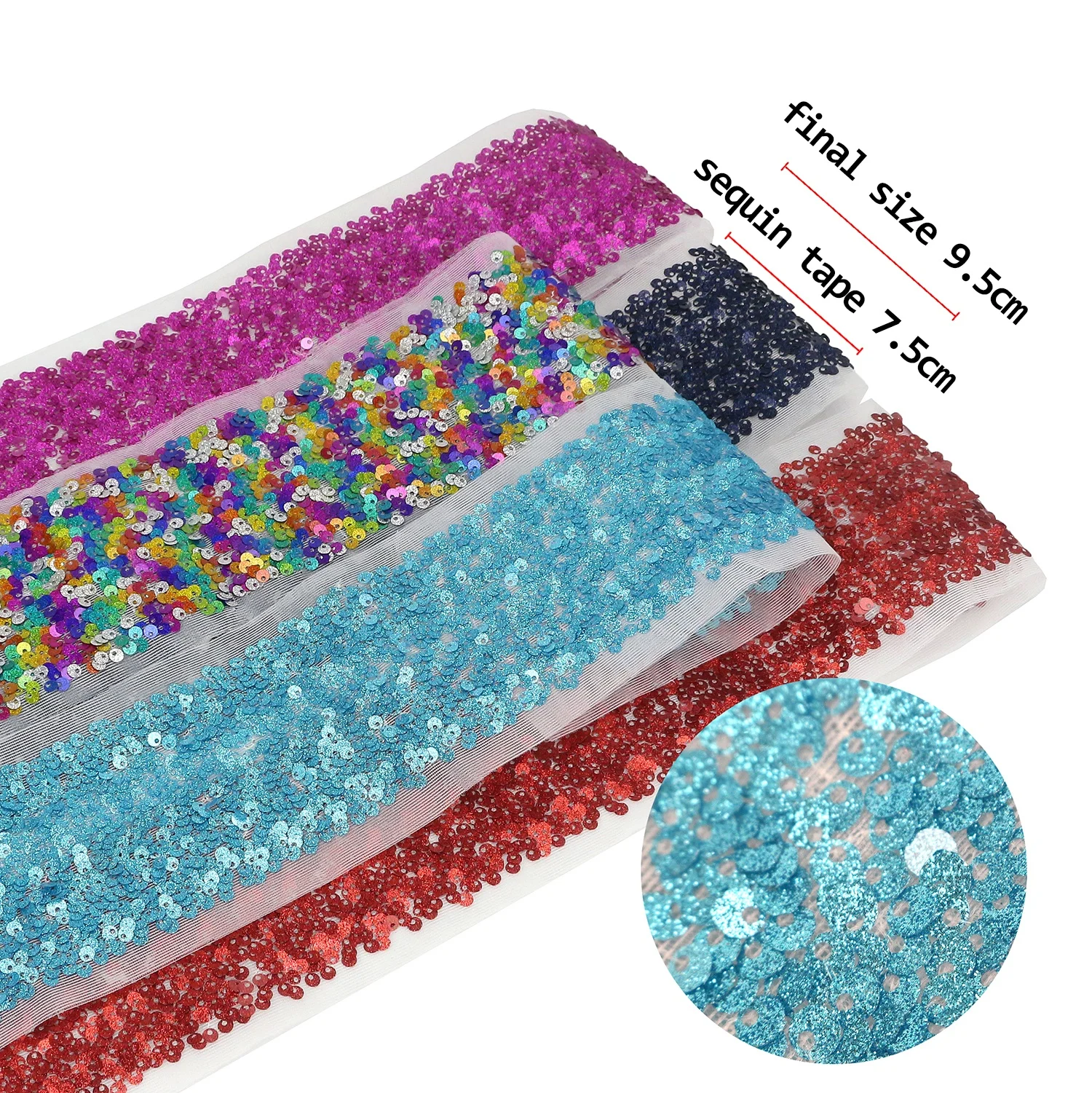 

Midi New Arrival Liston Tulle Basic Glitter Scatter Sequin Ribbon For Bow