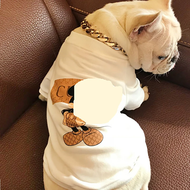 

Wholesale Luxury Designer Small and Big Dog Print T Shirt Dog Apparel Cloth Pet Clothes Summer China