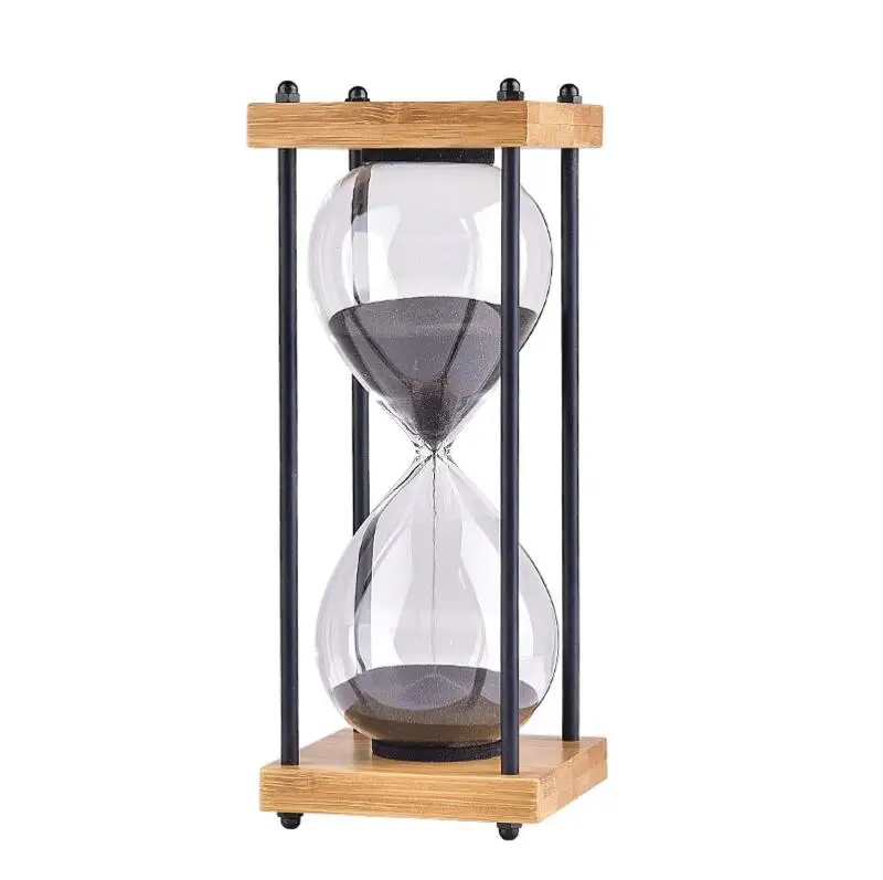 

Bamboo Frame Hourglass30 Minutes Glass Sand Timer, Custom color