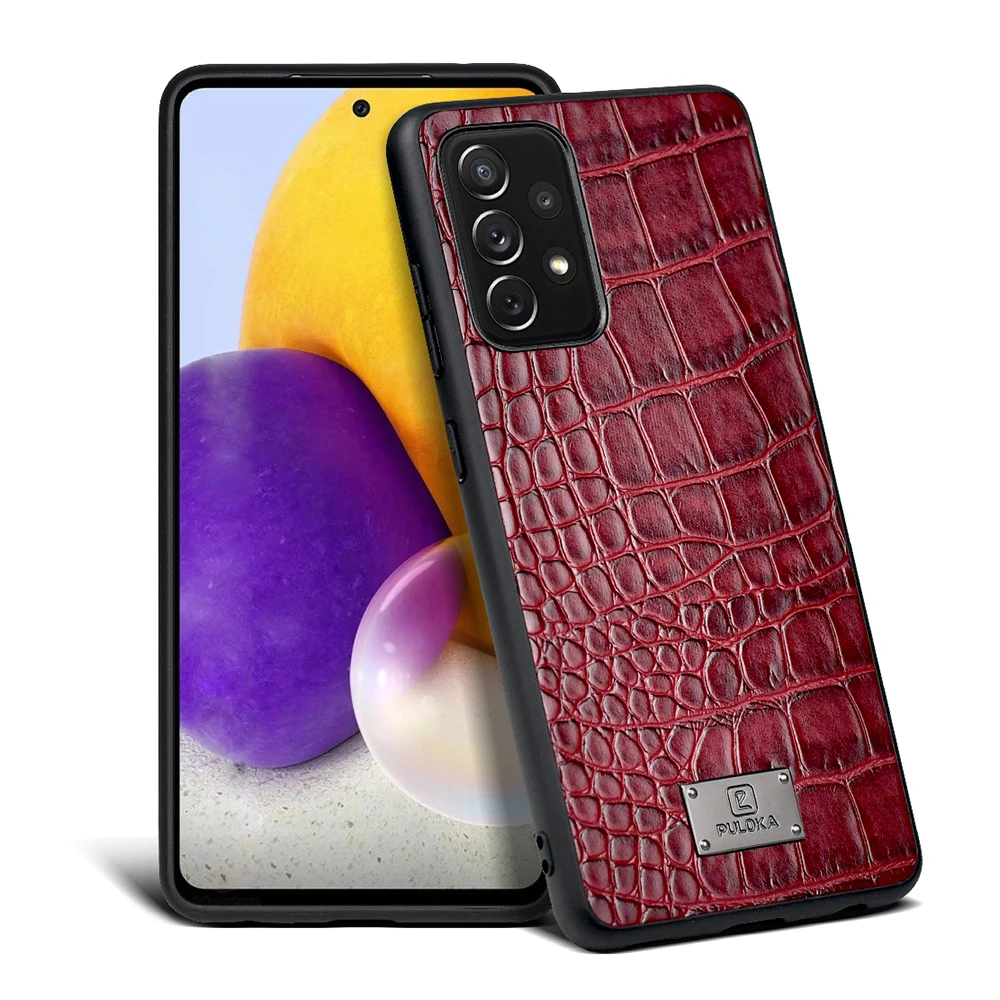 

Custom Luxury Crocodile Embossed Leather Phone Accessory for iPhone 11 Pro Max Phone Cases, 3 colors