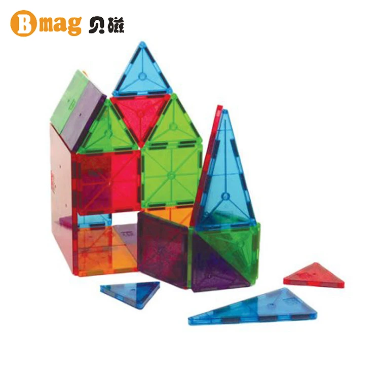 

FREE SHIPPING creativity and brain development 103pcs mag tiles toys, Yellow, oranger,green,blue