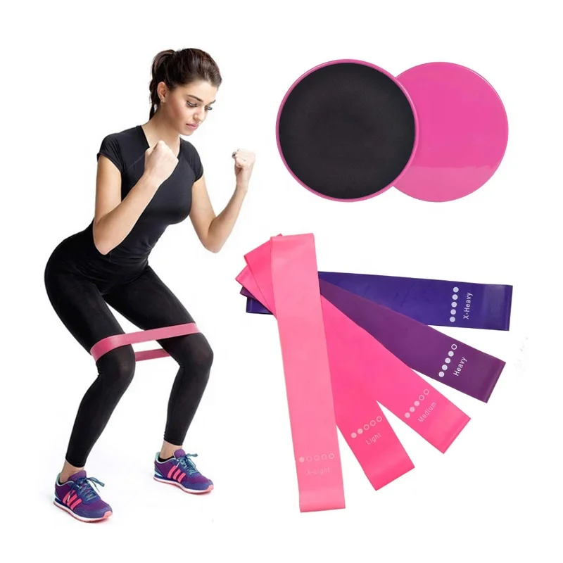 

Wholesale Exercise Stretch Mini Latex Yoga Custom Workout Band Set Loop Fitness Resistance Bands, Customized color