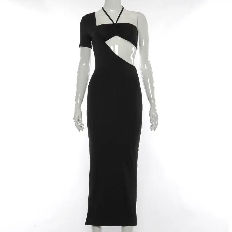 

Women's Sexy One Shoulder Bodycon Party Dress Slim Fit Bodycon Mini Dress