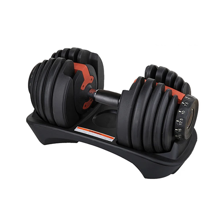 
Ready to Ship Gym Fitness Equipment Adjustable Rubber Dumbbell Set For Body Building 