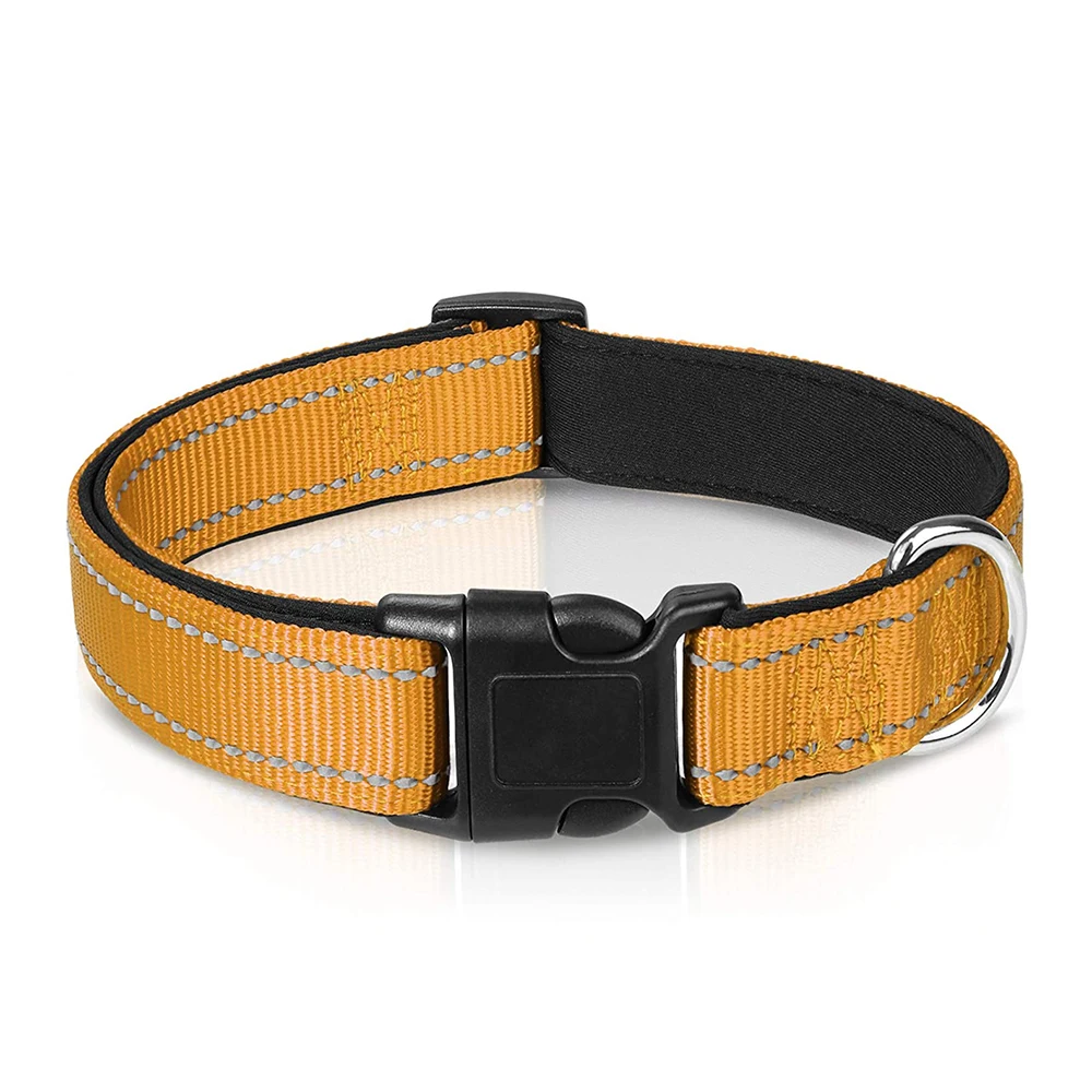 

2021 Hot Sale China Wholesale Factory Stock Brown Reflective Adjustable Webbing Ribbon Small Big Large for Nylon Pet Dog Collar, Accept customized