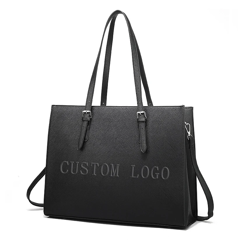 

2022 New Arrivals Custom Handbag Women Black Tote Work Shoulder Handbags Purses