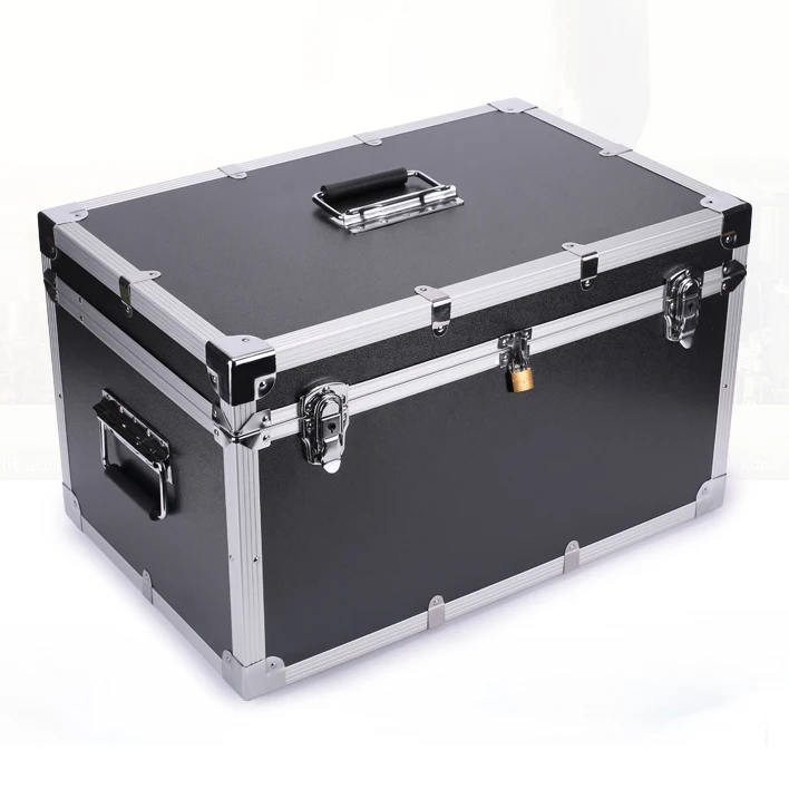 

Wholesale Custom Dimension Large Aluminum Equipment Device Transportation Packing Case with Foam and Pad Lock