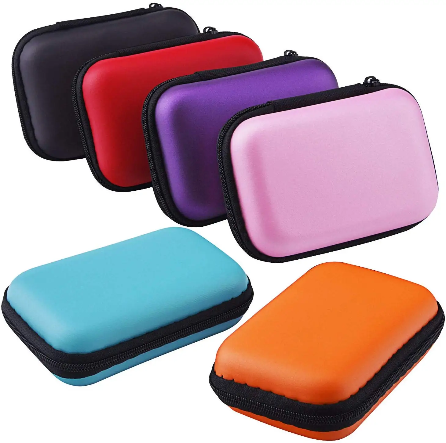 

Portable eva hard storage bag case headphone carrying case, Pink,blue,purple,