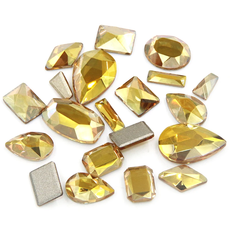 

Wholesale Gold Bling Nail Art Charms 3 D Crystal Rhinestone Designs Accessory Strass Cristal Rhinestone
