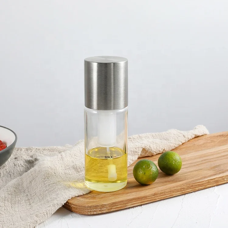 

70ml spray bottles for vinegar kitchen olive oil sprayer dispenser for bbq oil spray bottle for cooking stainless steel, Silver