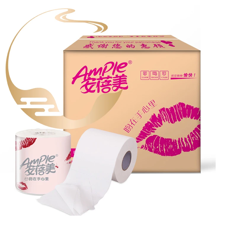 
DONSEA 2020 Hot Sale Private Label Soft Wood Pulp Toilet Paper Bathroom Tissue 