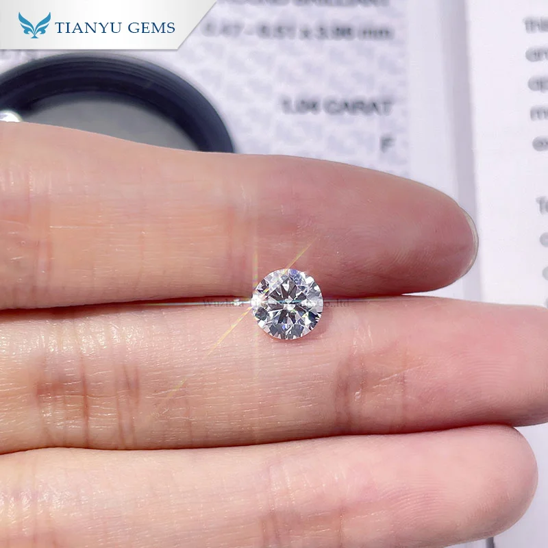 

Wholesale Factory Prince Round Brilliant Cut Diamond 1.04ct F VS2 White Loose Lab Created Diamond with IGI Certificate