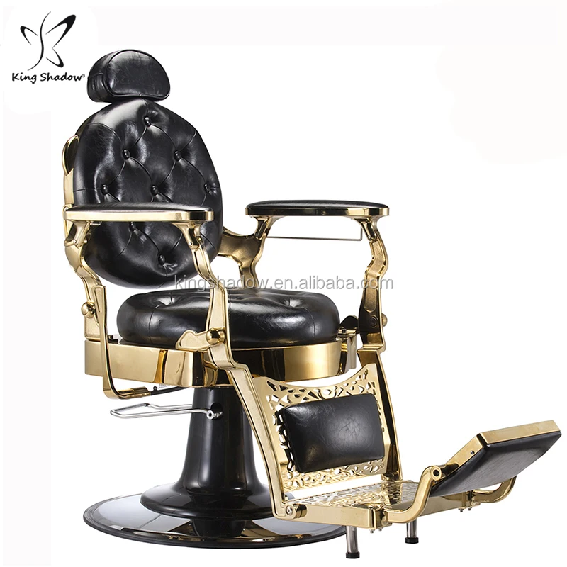

Kingshadow antique luxury barber shop barber chairs set used barber chair vintage for sale, Optional
