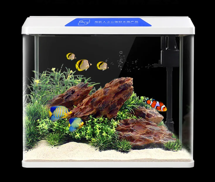 

Custom small clear household mini fish tank aquarium