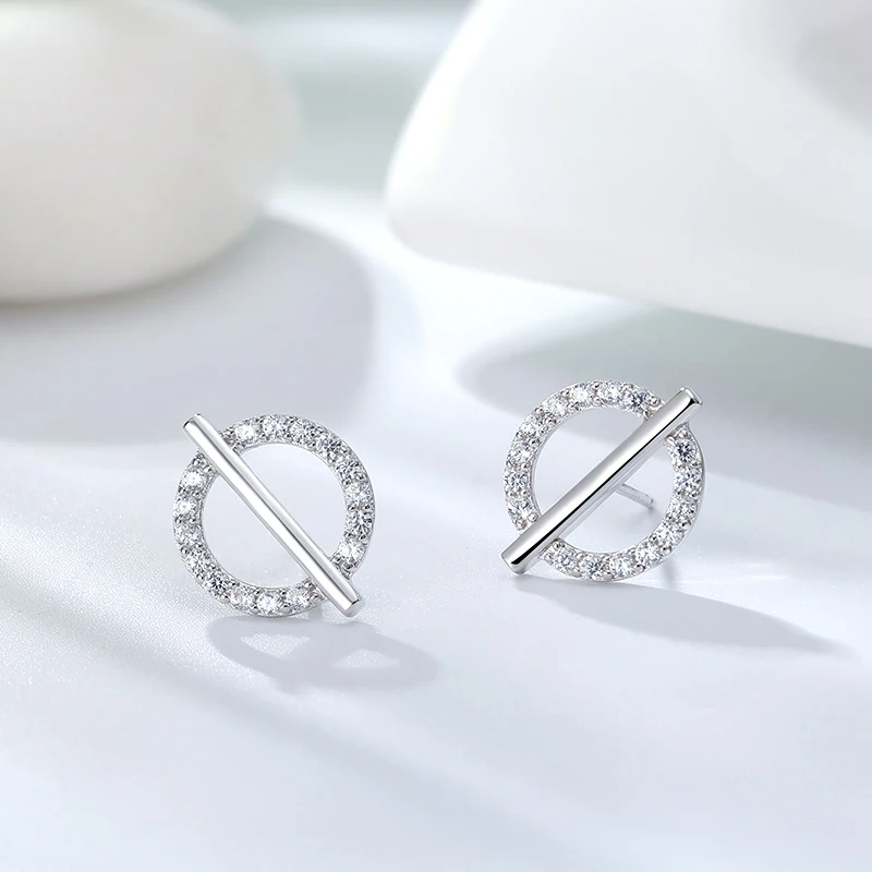 

RINNTIN SE296 Aretes wholesale 925 sterling silver korean earrings