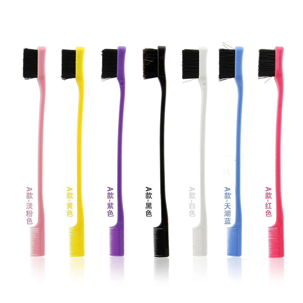 

Masterlee Double Head Edge Control Hair Brush convenient Eyebrow Edge Brush for eyebrow, Multiple color