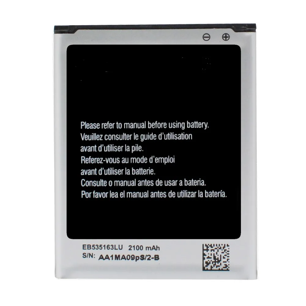 

EB535163LU for Samsung Galaxy Grand Duos Battery I9080 I9082 I879 I9118 Neo+ i9060 i9168 2100mAh Top Quality Factory Supply