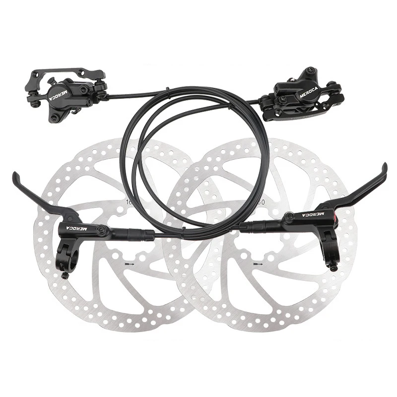 

High Quality MEROCA M800 800/1400mm Bicycle Brake MTB Mountain Bike Hydraulic Disc Brake Set, Black